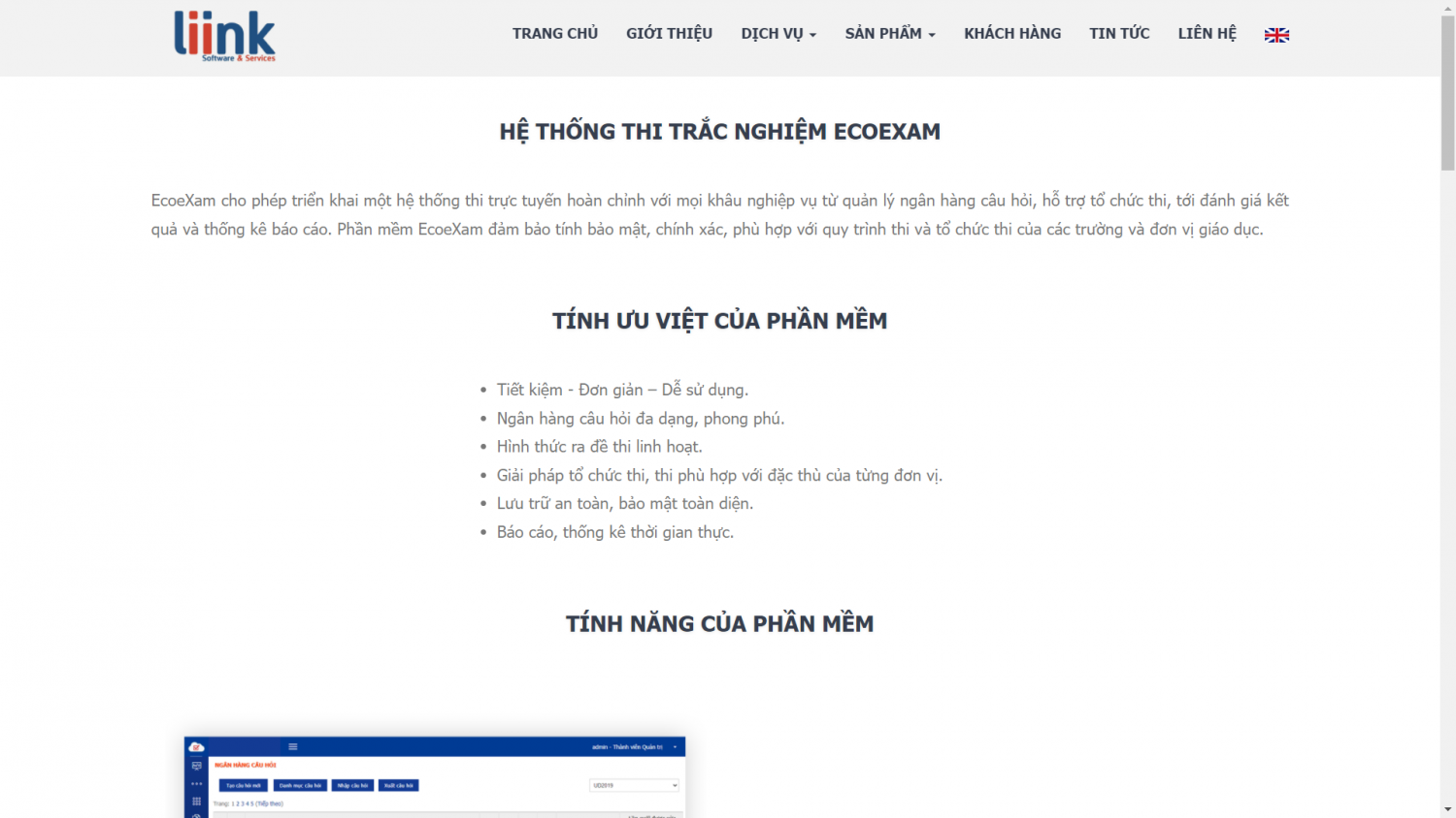 Website tạo đề thi trắc nghiệm của EcoeXam
